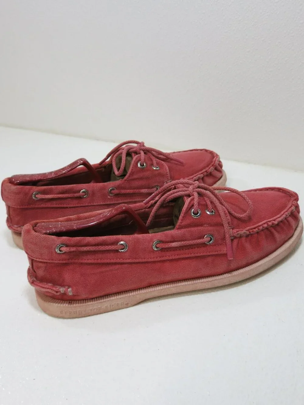 Sperry Top-Sider Canvas Gray Deck Boat Shoes Men's Footwear Sz 10.5 M